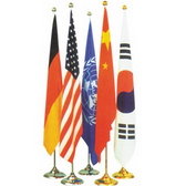 Indoor standing flag, placed in offices & meeting-room