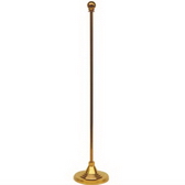 Desktop flagpole & base, 32.5 cm height, Color golden