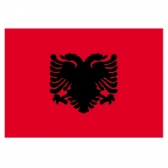 Albania flags    High-Quality 2-ply Car Window Flag With Clip Attachment