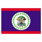 Belize Flags   High-Quality 2-ply Car Window Flag With Clip Attachment