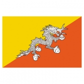 Bhutan Flags   High-Quality 2-ply Car Window Flag With Clip Attachment