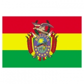 Bolivia Flags   High-Quality 1-ply Car Window Flag With Clip Attachment