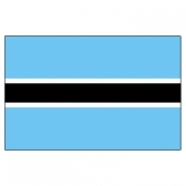 Botswana Flags     High-Quality 1-ply Car Window Flag With Clip Attachment