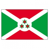 Burundi  Flags     High-Quality 1-ply Car Window Flag With Clip Attachment