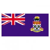 Cayman Islands  Flags     High-Quality 1-ply Car Window Flag With Clip Attachment