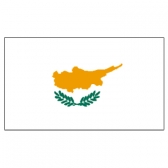 Cyprus Flags     High-Quality 1-ply Car Window Flag With Clip Attachment
