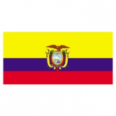 Ecuador Flags     High-Quality 1-ply Car Window Flag With Clip Attachment