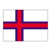 Faroe Islands Flags     High-Quality 1-ply Car Window Flag With Clip Attachment