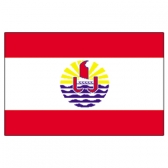 French Polynesia Flags      High-Quality 1-ply Car Window Flag With Clip Attachment