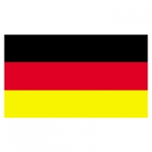 Germany Flags      High-Quality 1-ply Car Window Flag With Clip Attachment