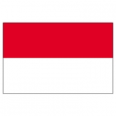 Indonesia Flags      High-Quality 1-ply Car Window Flag With Clip Attachment