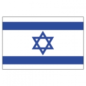 Isreal Flags      High-Quality 1-ply Car Window Flag With Clip Attachment