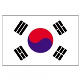 Korea Flags      High-Quality 1-ply Car Window Flag With Clip Attachment