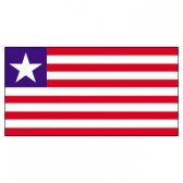 Liberia Flags      High-Quality 1-ply Car Window Flag With Clip Attachment