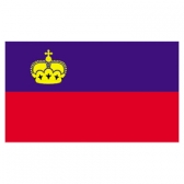 Liechtenstein Flags      High-Quality 1-ply Car Window Flag With Clip Attachment