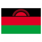 Malawi Flags      High-Quality 1-ply Car Window Flag With Clip Attachment
