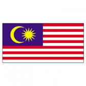 Malaysia Flags      High-Quality 1-ply Car Window Flag With Clip Attachment