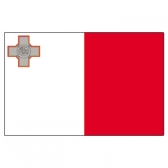 Malta Flags      High-Quality 1-ply Car Window Flag With Clip Attachment
