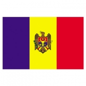 Moldova Flags      High-Quality 1-ply Car Window Flag With Clip Attachment