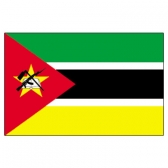 Mozambique Flags      High-Quality 1-ply Car Window Flag With Clip Attachment