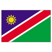 Namibia Flags      High-Quality 1-ply Car Window Flag With Clip Attachment
