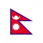 Nepal Flags      High-Quality 1-ply Car Window Flag With Clip Attachment