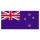 New Zealand Flags      High-Quality 1-ply Car Window Flag With Clip Attachment