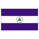 Nicaragua Flags      High-Quality 1-ply Car Window Flag With Clip Attachment
