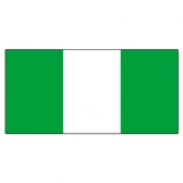 Nigeria Flags      High-Quality 1-ply Car Window Flag With Clip Attachment