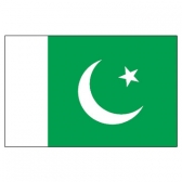 Pakistan Flags      High-Quality 1-ply Car Window Flag With Clip Attachment