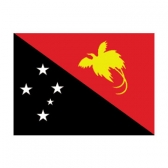 Papua New Guinea Flags      High-Quality 1-ply Car Window Flag With Clip Attachment