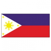 Philippines  Flags      High-Quality 1-ply Car Window Flag With Clip Attachment