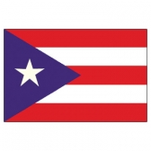 Puerto Rico  Flags      High-Quality 1-ply Car Window Flag With Clip Attachment