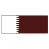 Qatar  Flags      High-Quality 1-ply Car Window Flag With Clip Attachment