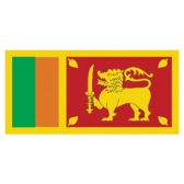 Sri Lanka Flags      High-Quality 1-ply Car Window Flag With Clip Attachment