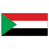 Sudan  Flags      High-Quality 1-ply Car Window Flag With Clip Attachment