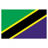 Tanzania  Flags      High-Quality 1-ply Car Window Flag With Clip Attachment