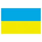 Ukraine Flags      High-Quality 1-ply Car Window Flag With Clip Attachment