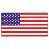 U.S.A  Flags      High-Quality 1-ply Car Window Flag With Clip Attachment