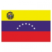 Venezuela  Flags      High-Quality 1-ply Car Window Flag With Clip Attachment