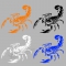 3D Car Stickers and Decals Cute Scorpion Car Stickers 