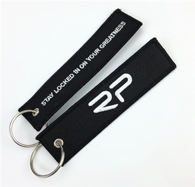 Personalized Embroidered Key Tags Bag Woven Tag