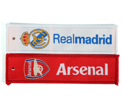 Custom Made High End Fabric Key Tag Embroidery Patches