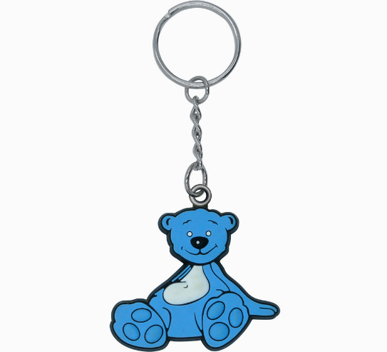 Promotional Gift Custom Rubber Key Tag Soft Plastic Keychain