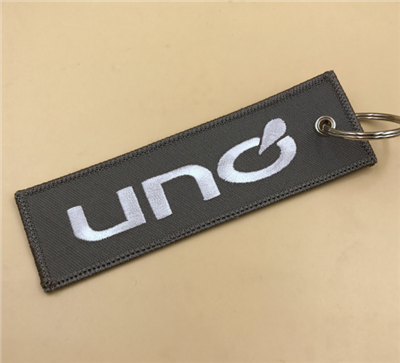 Custom Embroidery Keychain Key Tag Manufactures in China